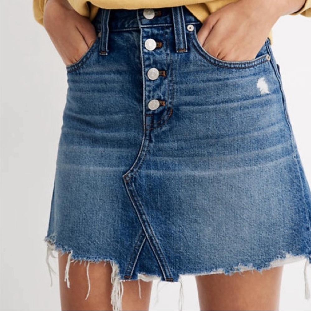 Madewell Rigid denim a-line skirt size 26